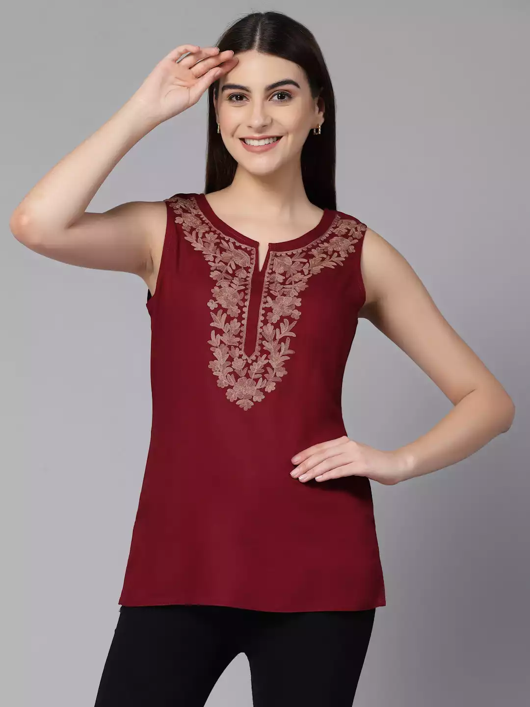 Amaira-Maroon-Sleeveless-Short-Kurti1-1.webp